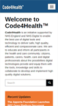 Mobile Screenshot of code4health.org